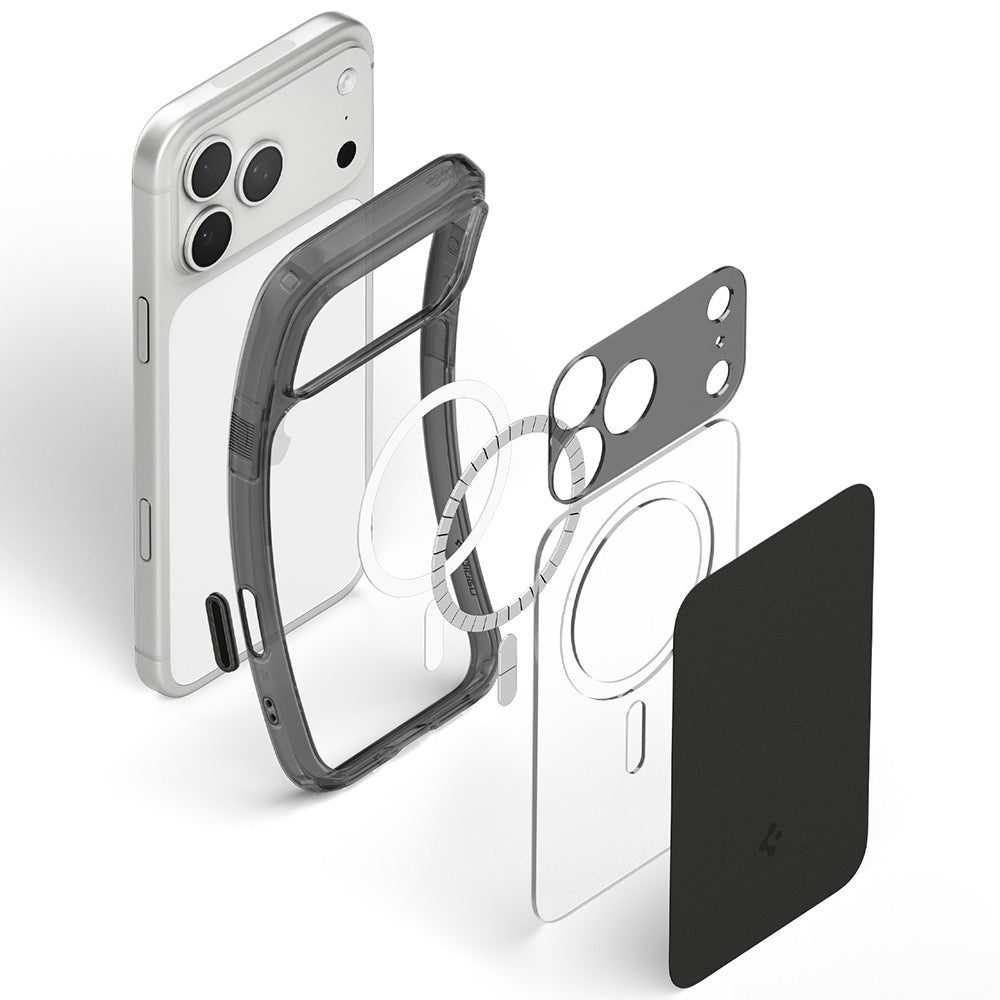 MagSafe-etui til Apple iPhone 18 Pro / 17 Pro, Spigen, Ultra Hybrid T, Mat Sort ACS12171