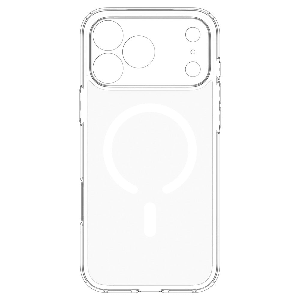 MagSafe-etui til Apple iPhone 18 Pro / 17 Pro, Spigen, Ultra Hybrid, Transparent Hvid ACS12155