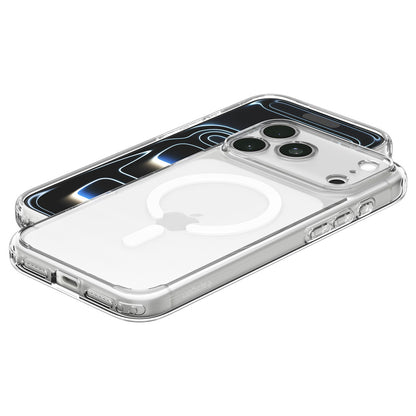 MagSafe-etui til Apple iPhone 18 Pro / 17 Pro, Spigen, Ultra Hybrid, Transparent Hvid ACS12155
