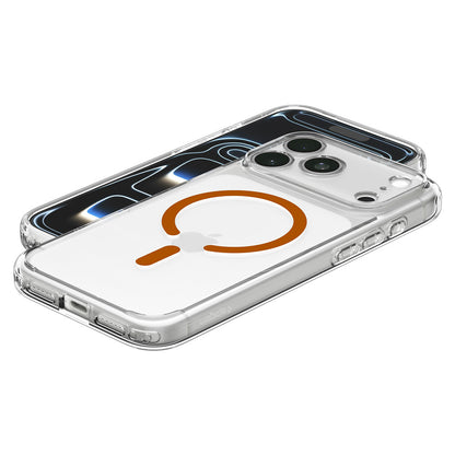 MagSafe-etui til Apple iPhone 18 Pro / 17 Pro, Spigen, Ultra Hybrid, Transparent Orange ACS12159