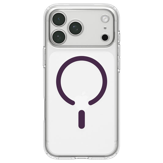 MagSafe-cover til Apple iPhone 18 Pro / 17 Pro, Spigen, Ultra Hybrid, gennemsigtig bordeaux ACS12335