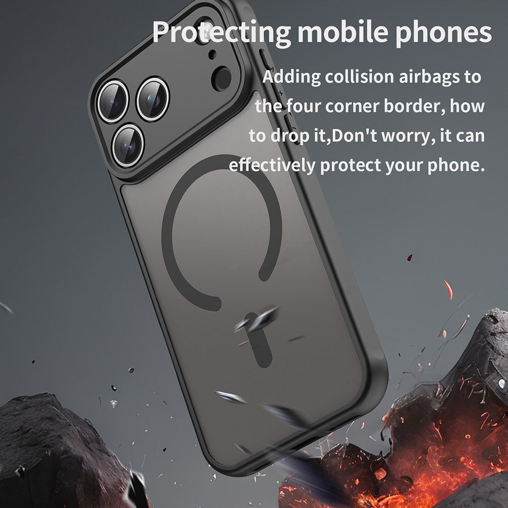 MagSafe-etui til Apple iPhone 18 Pro / 17 Pro, Techsuit, HaloFrost II, Sort
