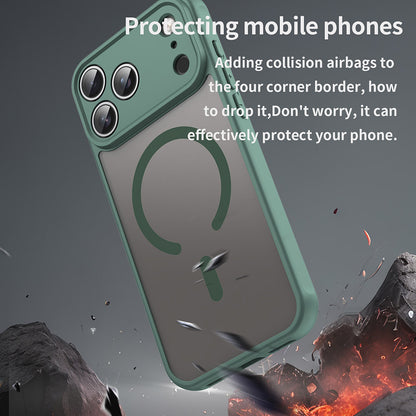 MagSafe-etui til Apple iPhone 18 Pro / 17 Pro, Techsuit, HaloFrost II, Grøn