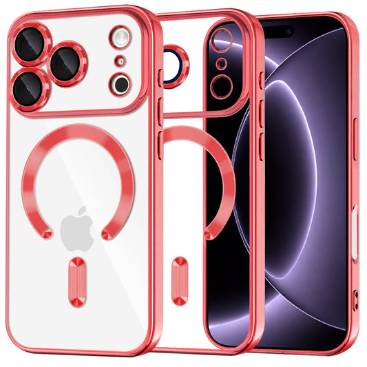 MagSafe-etui til Apple iPhone 18 Pro / 17 Pro, Techsuit, Luxury Crystal, Rød