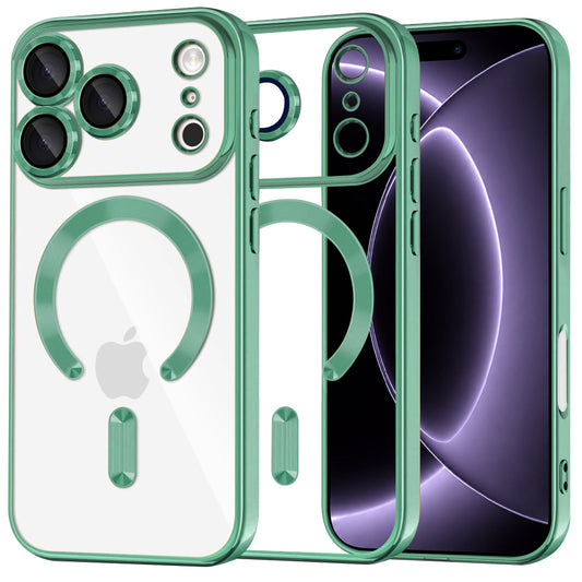 MagSafe-etui til Apple iPhone 18 Pro / 17 Pro, Techsuit, Luxury Crystal, Lysegrøn