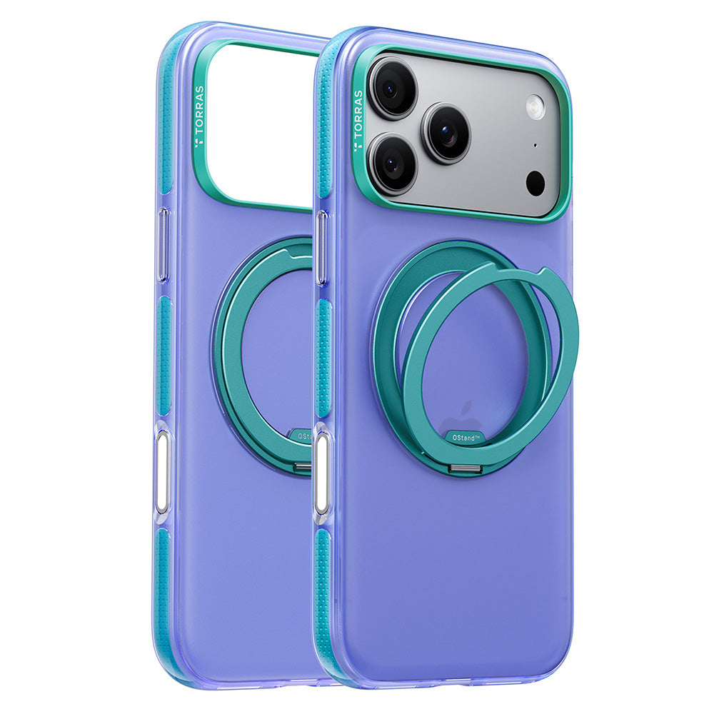 MagSafe-etui til Apple iPhone 18 Pro / 17 Pro, Torras, Ostand O3 Hue, Indigo