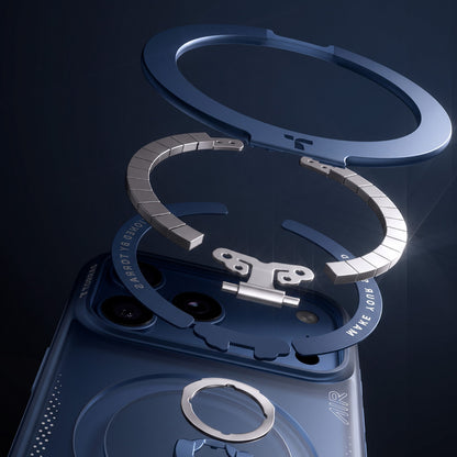 MagSafe-etui til Apple iPhone 18 Pro / 17 Pro, Torras, Ostand Q3 Air, Mørkeblå
