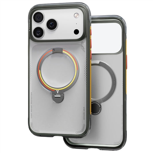 MagSafe-etui til Apple iPhone 18 Pro / 17 Pro, Torras, Ostand Q3 Air Football, Grå