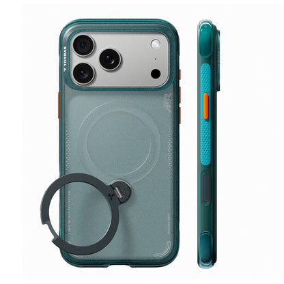 MagSafe-etui til Apple iPhone 18 Pro / 17 Pro, Torras, Ostand Q3 Air, Grøn