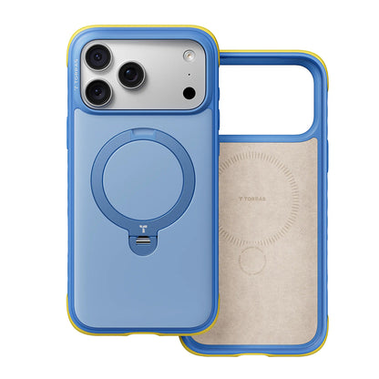 MagSafe-etui til Apple iPhone 18 Pro / 17 Pro, Torras, Ostand Q3 Rugged, Sort