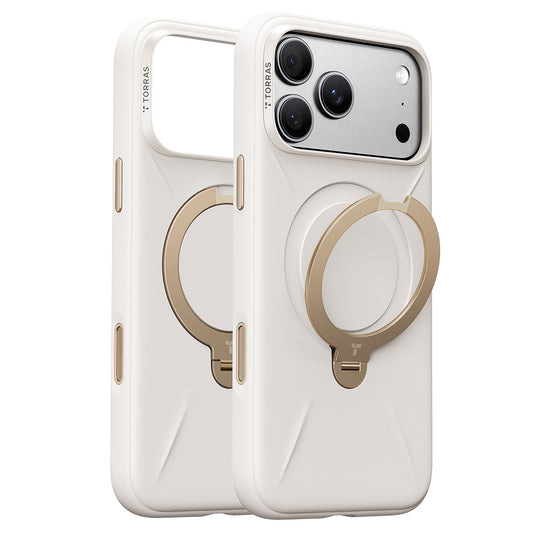 MagSafe-etui til Apple iPhone 18 Pro / 17 Pro, Torras, QPRO Silikone, Hvid