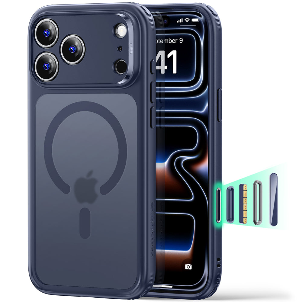 MagSafe-etui til Apple iPhone 18 Pro, ESR, Classic Hybrid, Satinblå