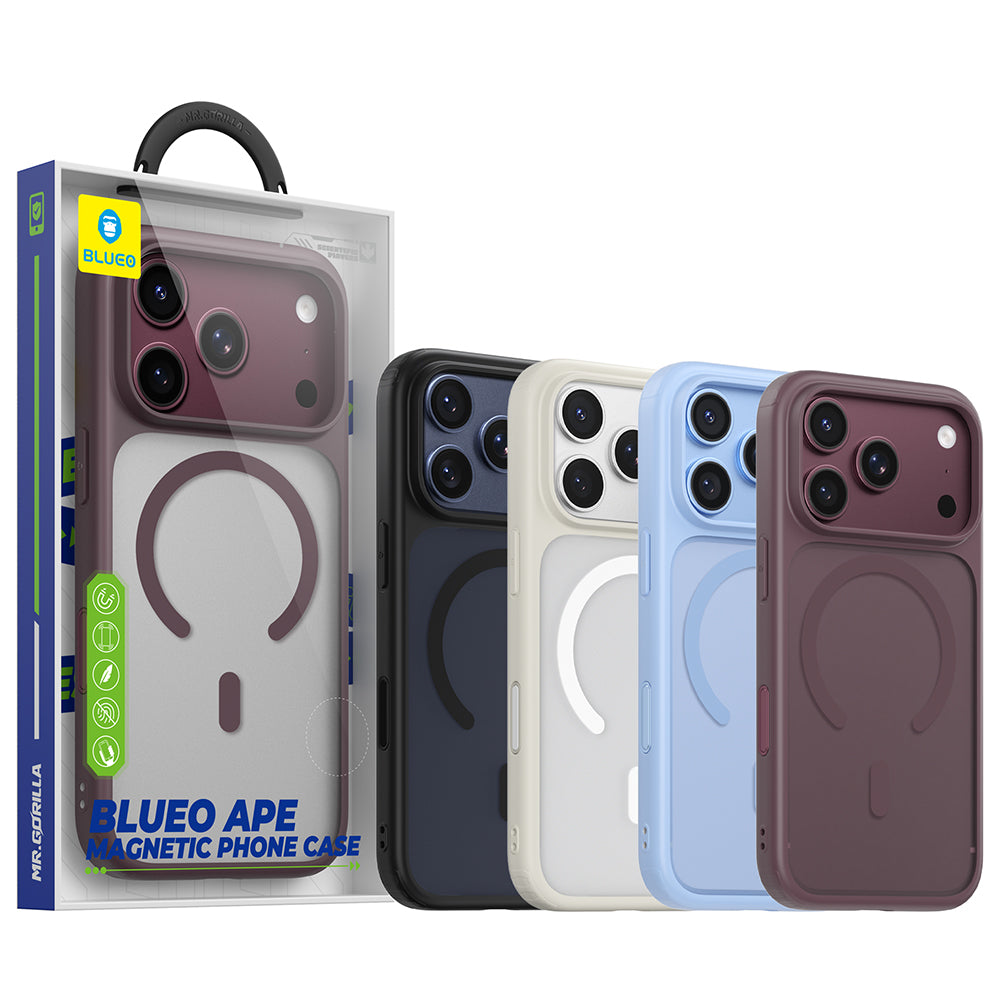 MagSafe-cover til Apple iPhone 18 Pro Max / 17 Pro Max, Blueo, APE Anti-Drop, blå