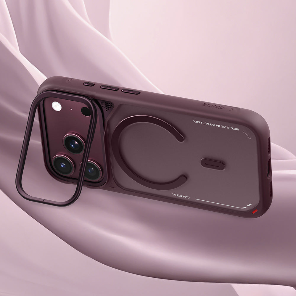 MagSafe-cover til Apple iPhone 18 Pro Max / 17 Pro Max, Blueo, varmeafledende stander, satinblå