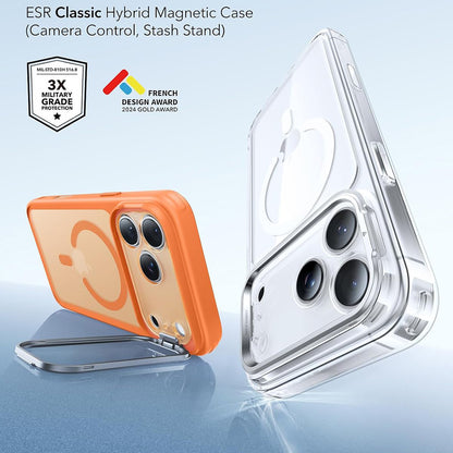 MagSafe-etui til Apple iPhone 18 Pro Max / 17 Pro Max, ESR, Classic Hybrid Kickstand, Satin Orange