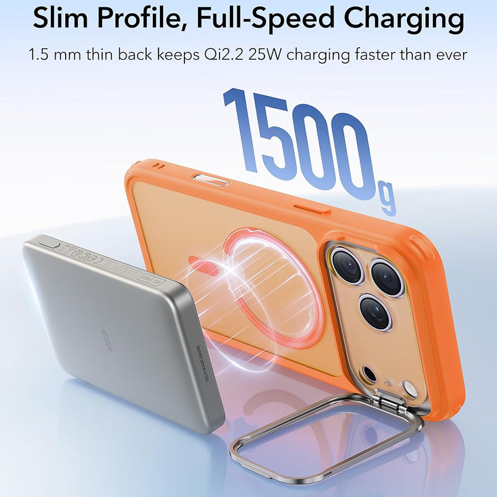 MagSafe-etui til Apple iPhone 18 Pro Max / 17 Pro Max, ESR, Classic Hybrid Kickstand, Satin Orange