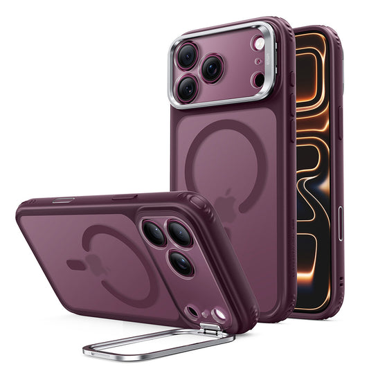 MagSafe-etui til Apple iPhone 18 Pro Max / 17 Pro Max, ESR, Classic Hybrid Kickstand, Mørk Rød Satin