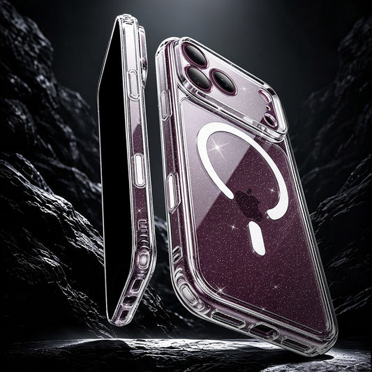 MagSafe-etui til Apple iPhone 18 Pro Max / 17 Pro Max, ESR, Classic Hybrid Shimmer, Transparent