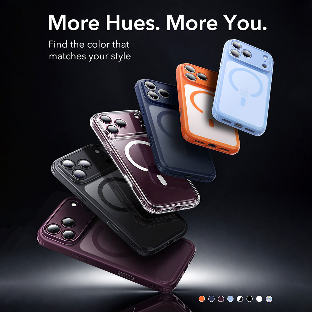 MagSafe-etui til Apple iPhone 18 Pro Max / 17 Pro Max, ESR, Classic Hybrid, Mørk Rød Satin