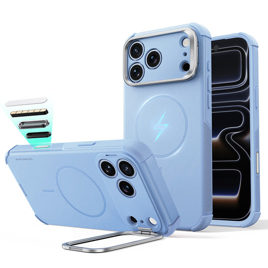 MagSafe-etui til Apple iPhone 18 Pro Max / 17 Pro Max, ESR, Cyber Armor Kickstand, Blå