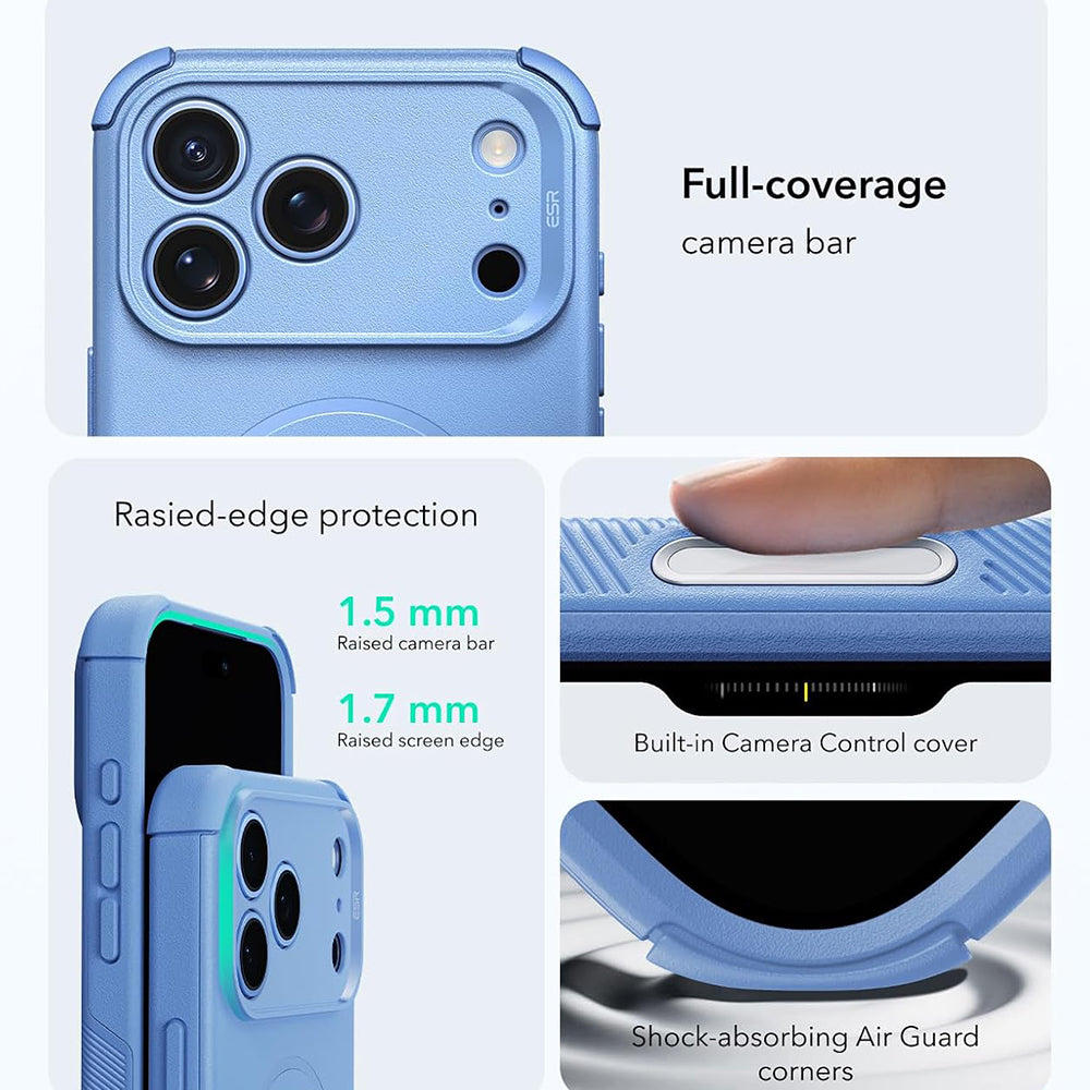 MagSafe-etui til Apple iPhone 18 Pro Max / 17 Pro Max, ESR, Cyber, Blå