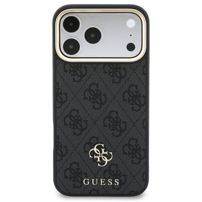 MagSafe-cover til Apple iPhone 18 Pro Max / 17 Pro Max, Guess, 4G Cardslot & Big Strap, sort