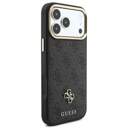 MagSafe-cover til Apple iPhone 18 Pro Max / 17 Pro Max, Guess, 4G Cardslot & Big Strap, sort