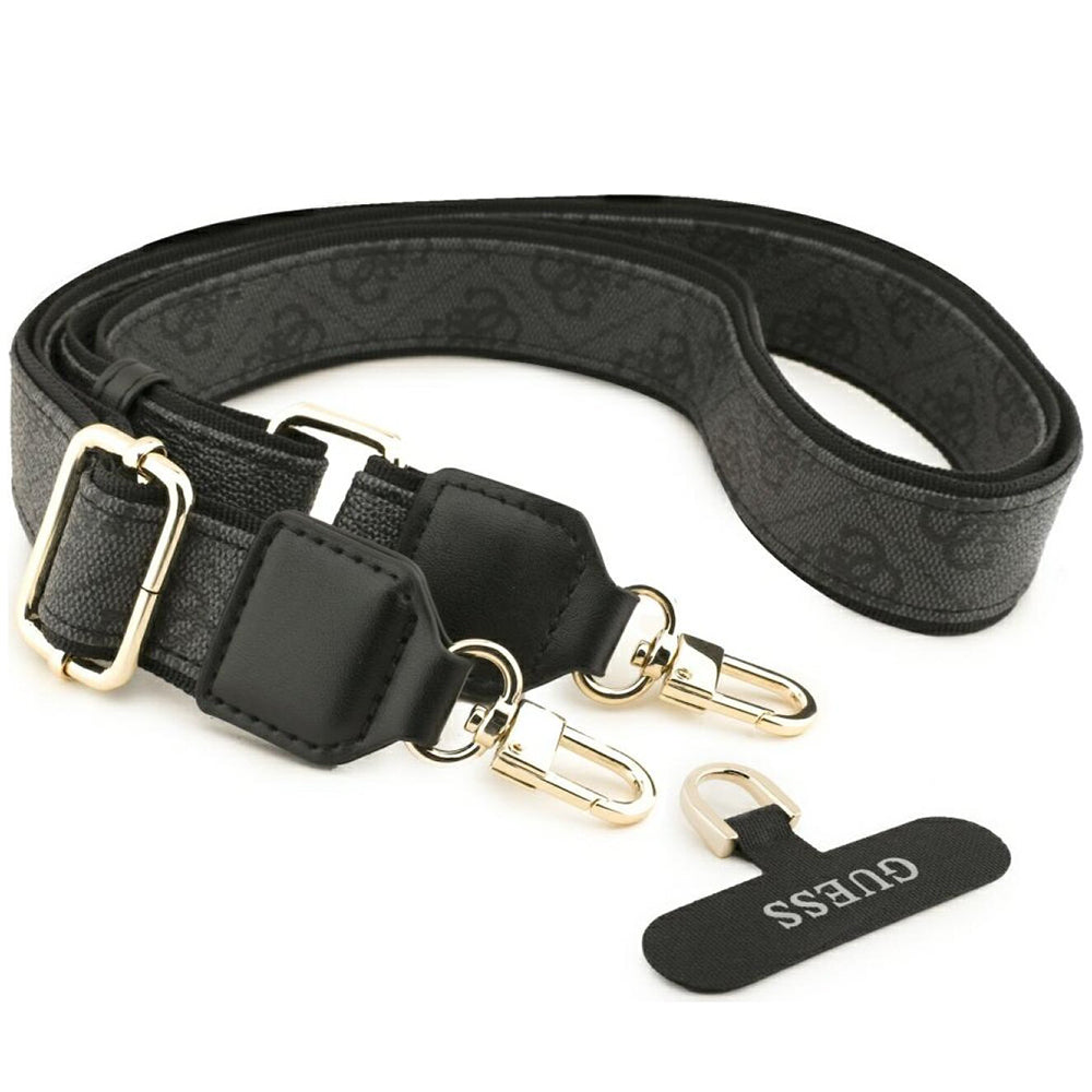 MagSafe-cover til Apple iPhone 18 Pro Max / 17 Pro Max, Guess, 4G Cardslot & Big Strap, sort