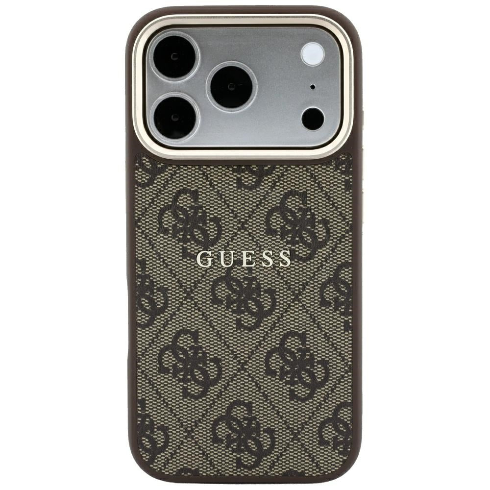 MagSafe-etui til Apple iPhone 18 Pro Max / 17 Pro Max, Guess, 4G Præget Classic, Brun