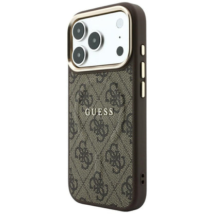 MagSafe-etui til Apple iPhone 18 Pro Max / 17 Pro Max, Guess, 4G Præget Classic, Brun