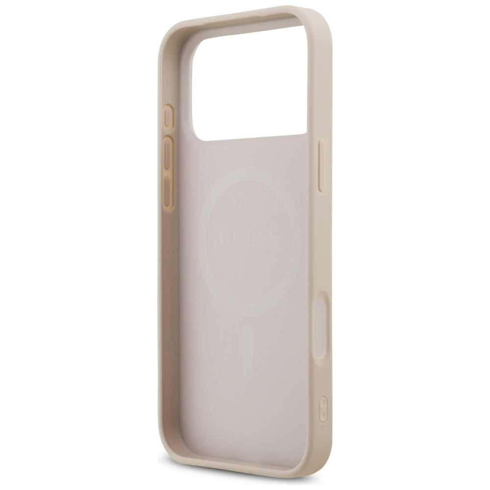 MagSafe-etui til Apple iPhone 18 Pro Max / 17 Pro Max, Guess, 4G Small and Classic, Lyserød