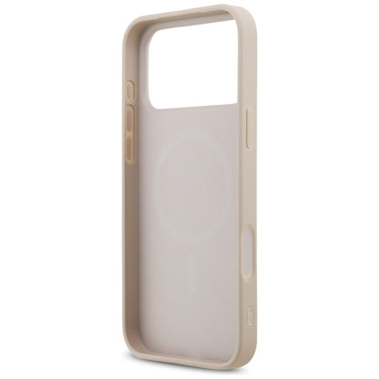 MagSafe-etui til Apple iPhone 18 Pro Max / 17 Pro Max, Guess, 4G Small and Classic, Lyserød