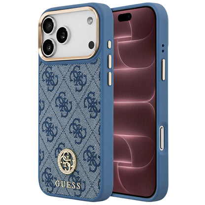 MagSafe-cover til Apple iPhone 18 Pro Max / 17 Pro Max, Guess, 4G Strass-logo, blå