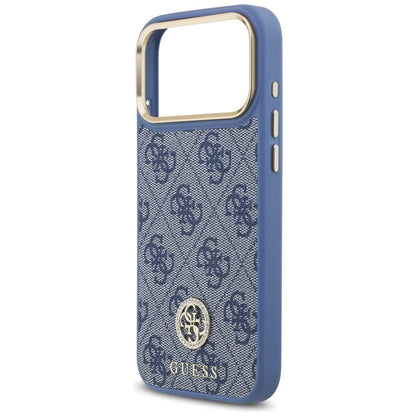 MagSafe-cover til Apple iPhone 18 Pro Max / 17 Pro Max, Guess, 4G Strass-logo, blå