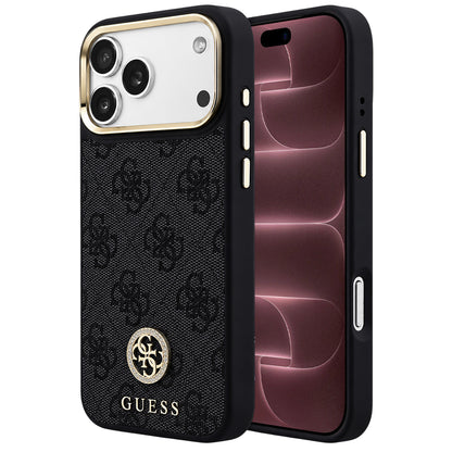 MagSafe-cover til Apple iPhone 18 Pro Max / 17 Pro Max, Guess, 4G Strass-logo, sort