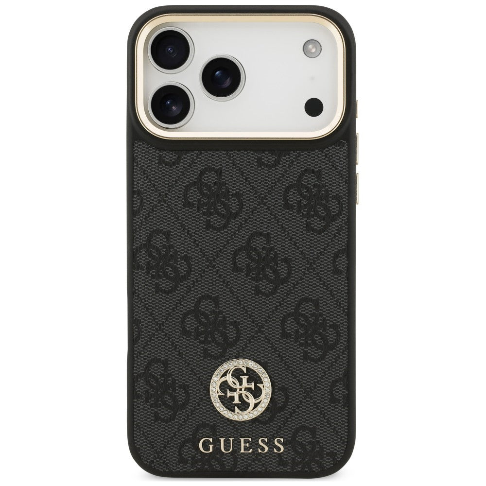 MagSafe-cover til Apple iPhone 18 Pro Max / 17 Pro Max, Guess, 4G Strass-logo, sort