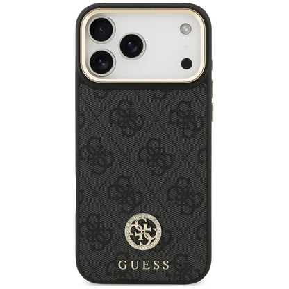 MagSafe-cover til Apple iPhone 18 Pro Max / 17 Pro Max, Guess, 4G Strass-logo, sort