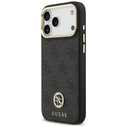 MagSafe-cover til Apple iPhone 18 Pro Max / 17 Pro Max, Guess, 4G Strass-logo, sort