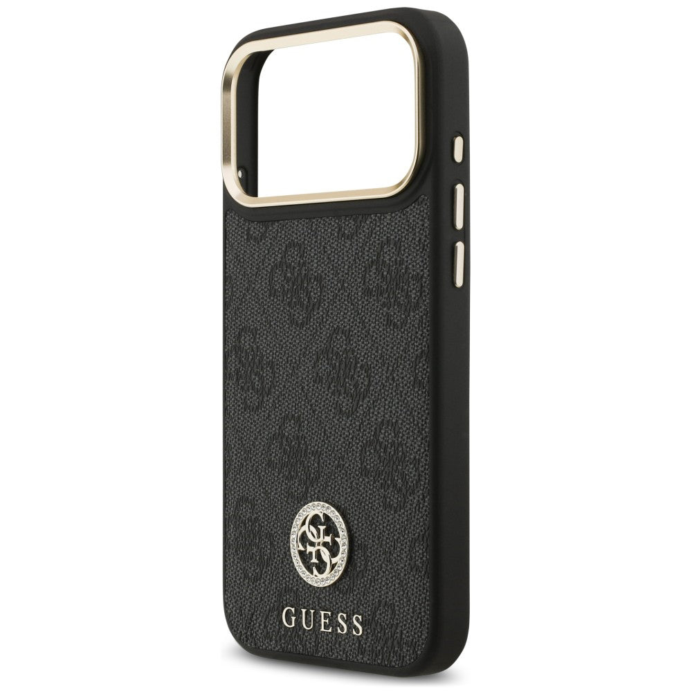 MagSafe-cover til Apple iPhone 18 Pro Max / 17 Pro Max, Guess, 4G Strass-logo, sort