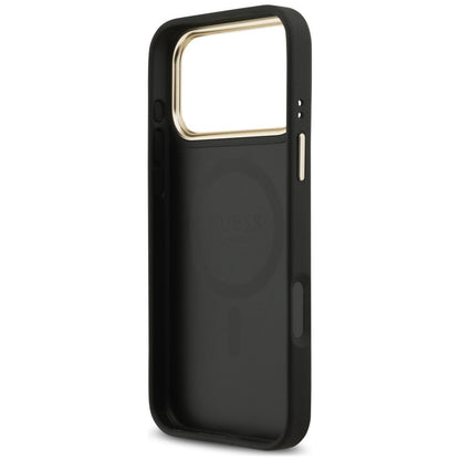 MagSafe-cover til Apple iPhone 18 Pro Max / 17 Pro Max, Guess, 4G Strass-logo, sort