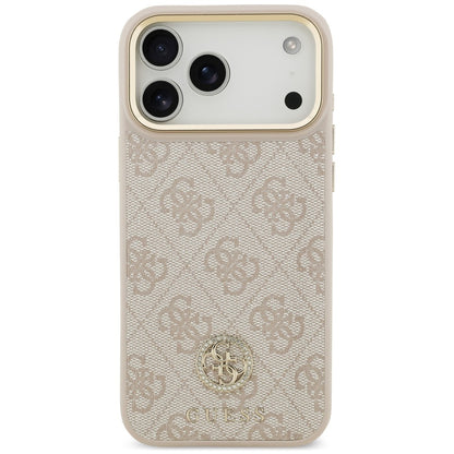 MagSafe-cover til Apple iPhone 18 Pro Max / 17 Pro Max, Guess, 4G Strass-logo, pink