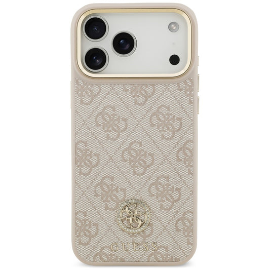 MagSafe-cover til Apple iPhone 18 Pro Max / 17 Pro Max, Guess, 4G Strass-logo, pink