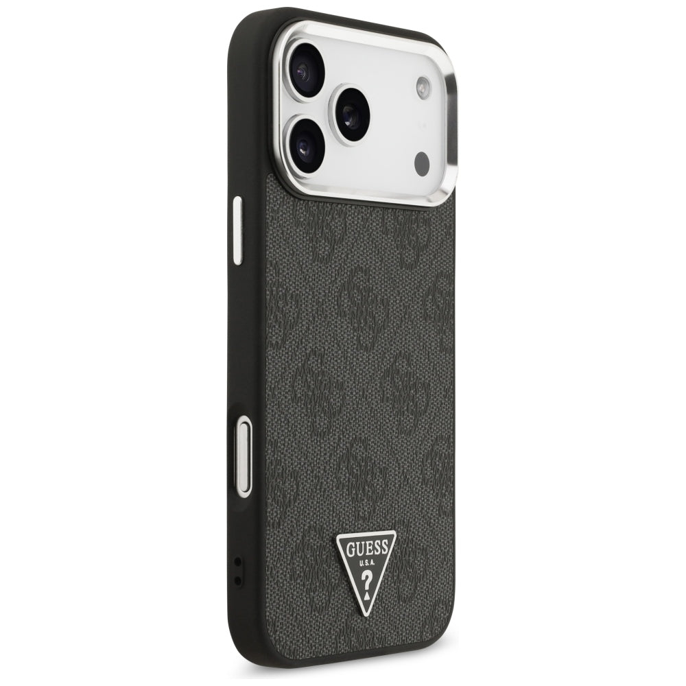 MagSafe-etui til Apple iPhone 18 Pro Max / 17 Pro Max, Guess, 4G Triangle Logo, Sort