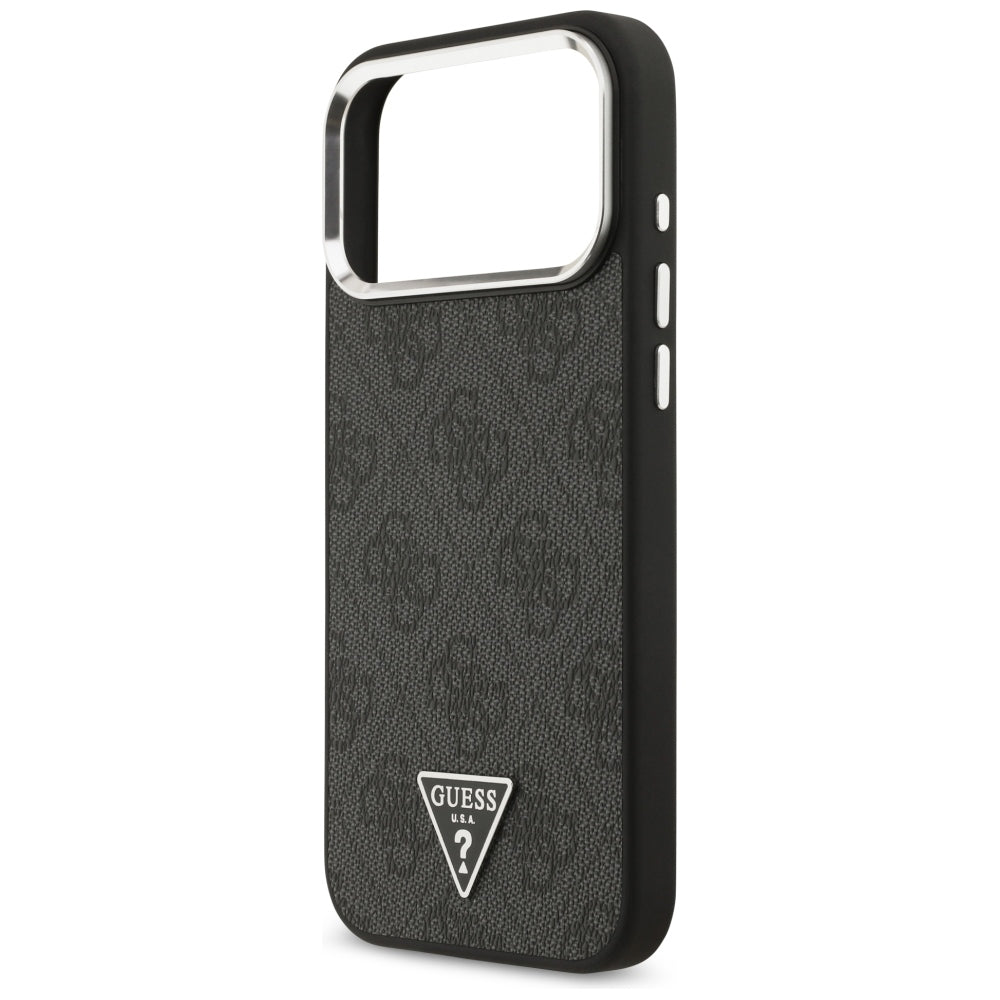 MagSafe-etui til Apple iPhone 18 Pro Max / 17 Pro Max, Guess, 4G Triangle Logo, Sort