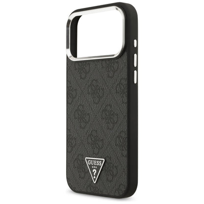 MagSafe-etui til Apple iPhone 18 Pro Max / 17 Pro Max, Guess, 4G Triangle Logo, Sort