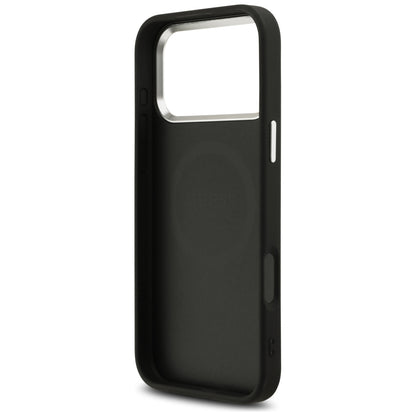 MagSafe-etui til Apple iPhone 18 Pro Max / 17 Pro Max, Guess, Glitter Triangle Logo, Sort