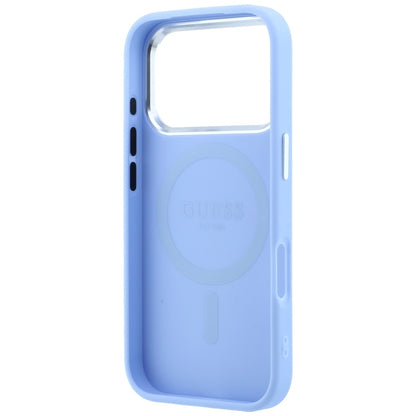 MagSafe-etui til Apple iPhone 18 Pro Max / 17 Pro Max, Guess, Grained Triangle Logo, Bleu