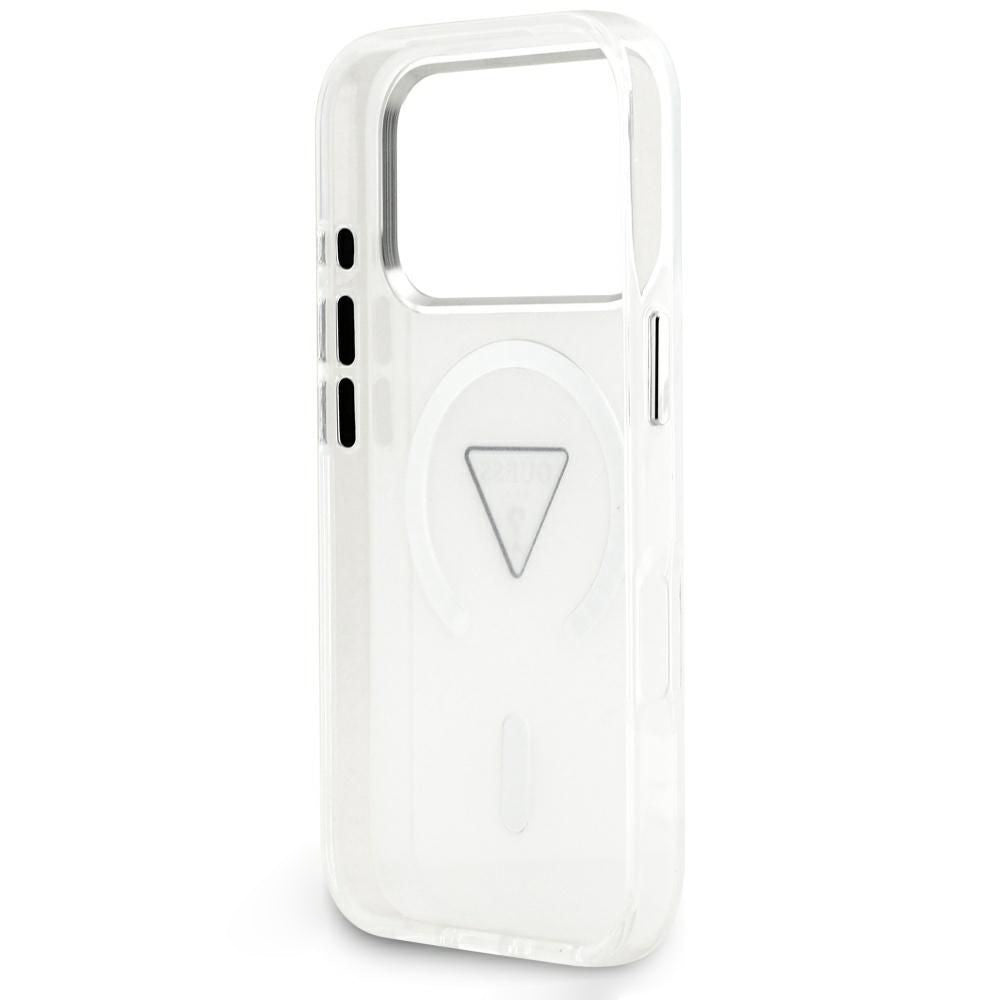 MagSafe Case for Apple iPhone 18 Pro Max / 17 Pro Max, Guess, IML Gradient Triangle Logo, Transparent