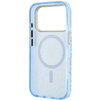 MagSafe-etui til Apple iPhone 18 Pro Max / 17 Pro Max, Guess, Leopard Glitter Triangle Logo, Blå