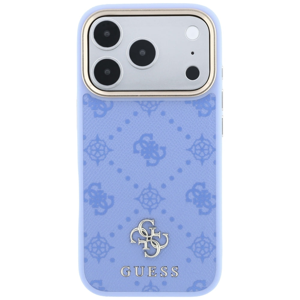 MagSafe-etui til Apple iPhone 18 Pro Max / 17 Pro Max, Guess, Peony 4G Small Logo, Blå